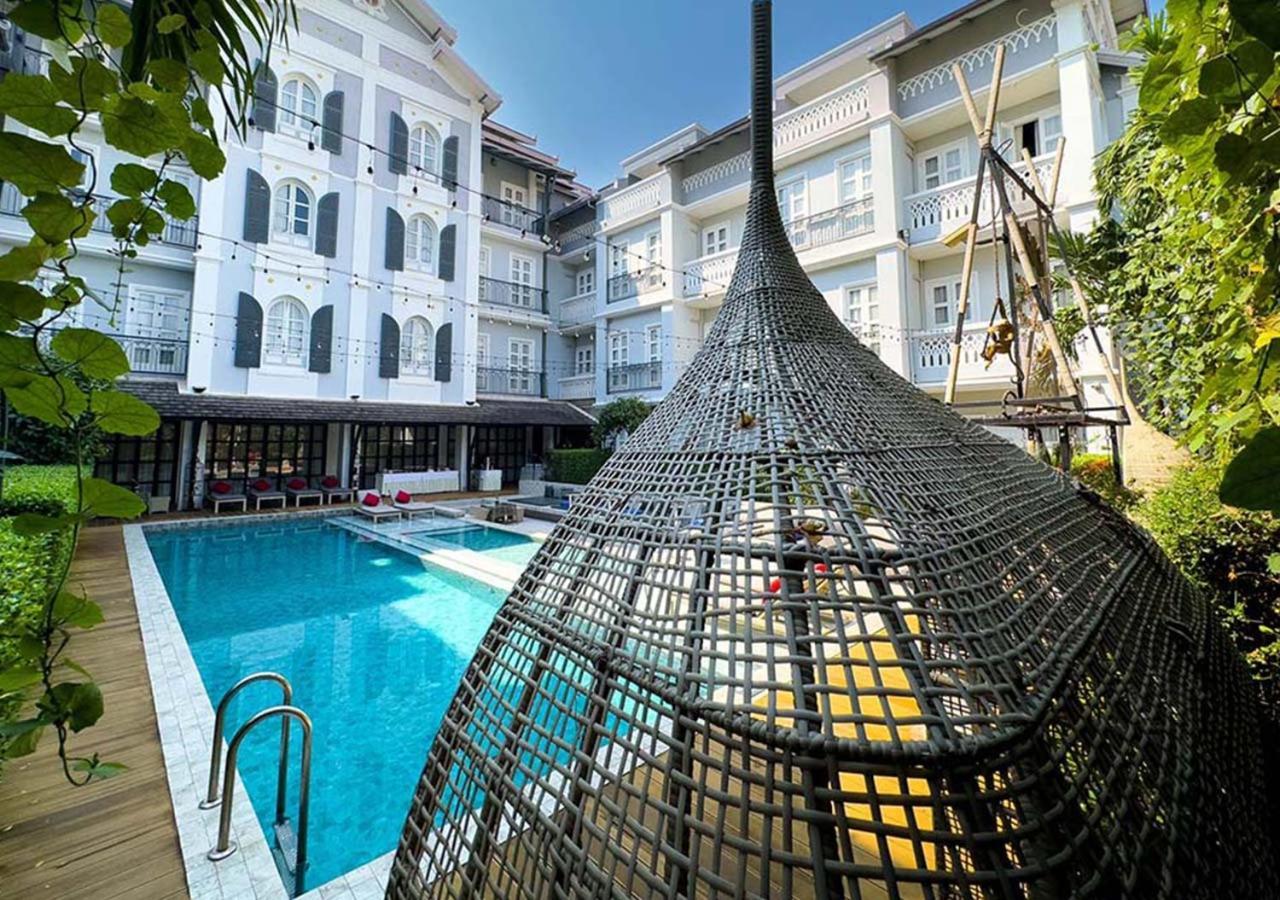 Le Thatluang D'Or Boutique Hotel Vientián Exterior foto